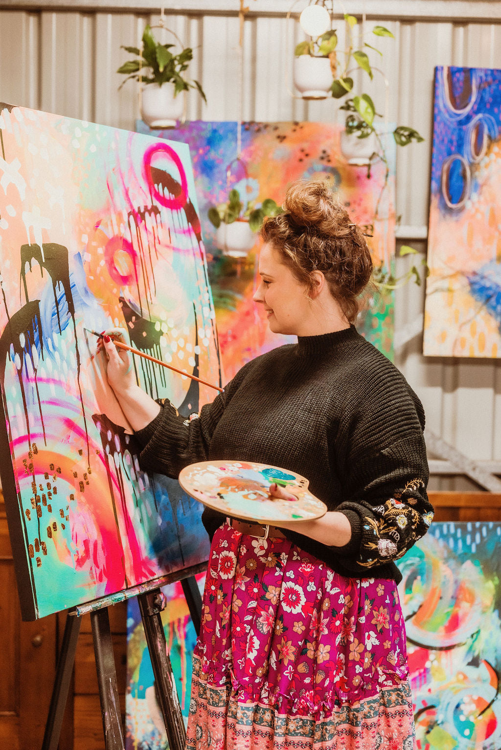 Meditate & Create / Canvas Painting / Art / Adelaide Hills