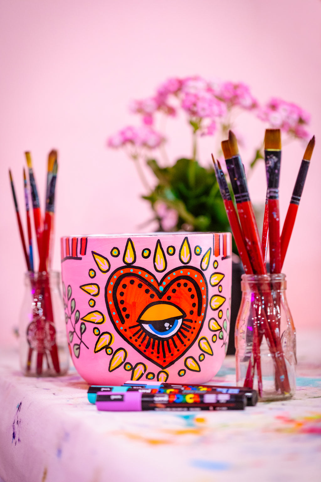 Plants, Pots & Bubbles / Creative Paint Art / Adelaide Hills