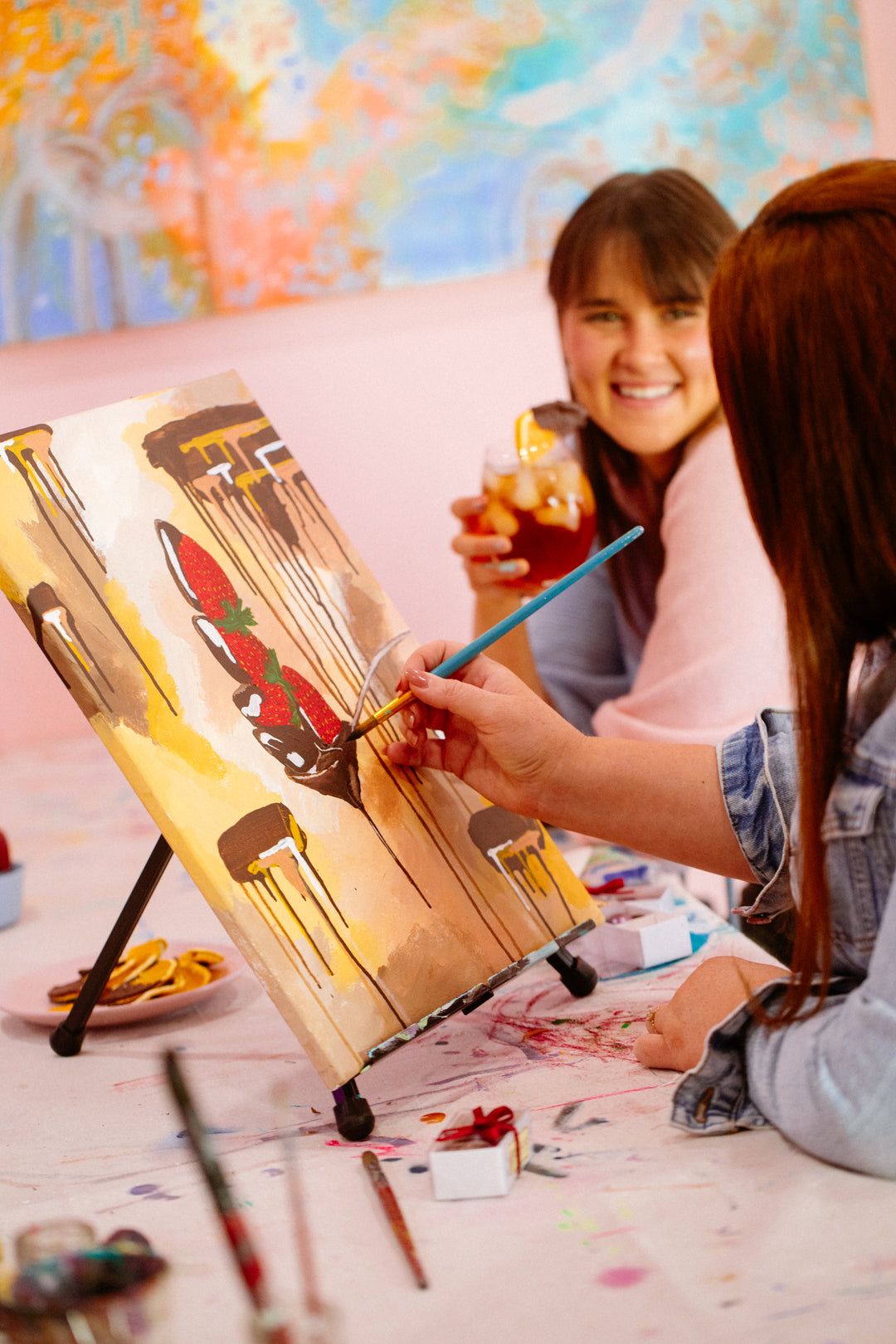 Chocolate Cocktails Canvas Painting Art Adelaide Hills The