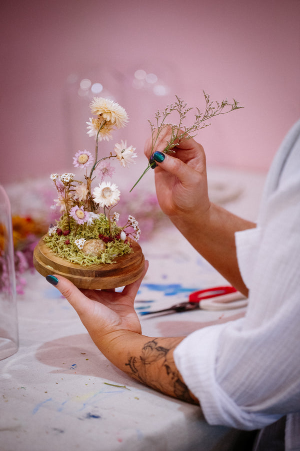 Floral Glass Domes Workshop