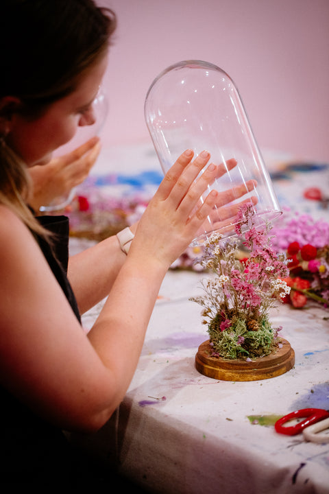 Floral Glass Domes Workshop