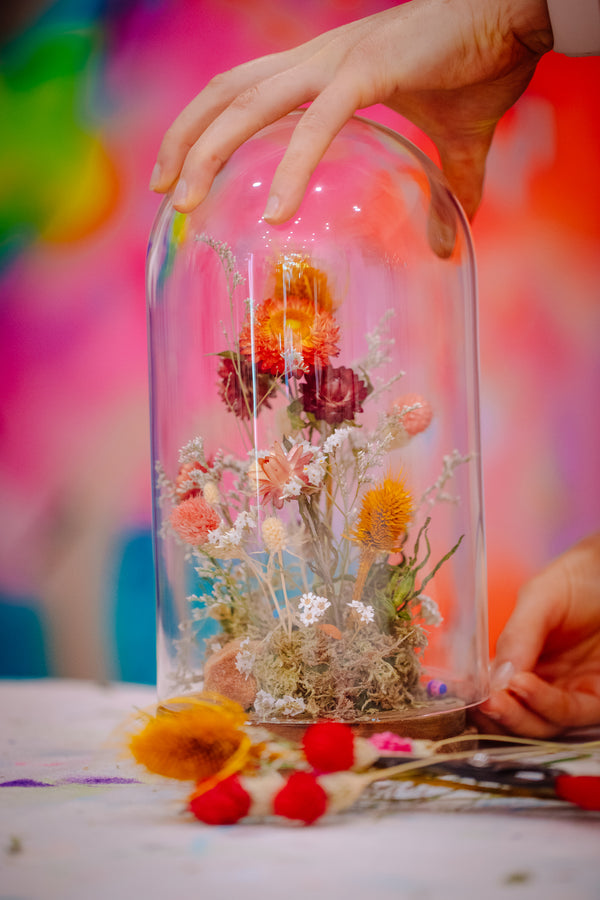 Floral Glass Domes Workshop