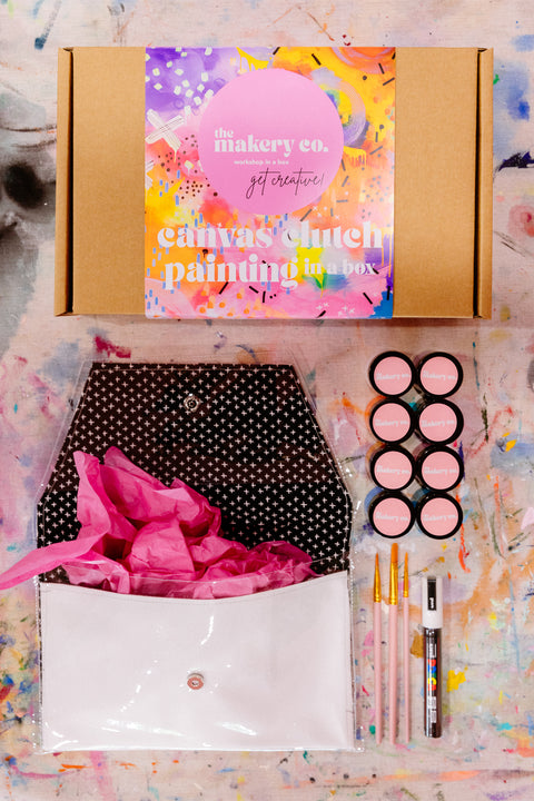 workshop in a box :: clutch painting