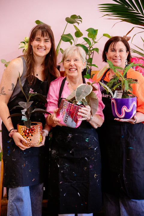 Plants & Pots with Mum