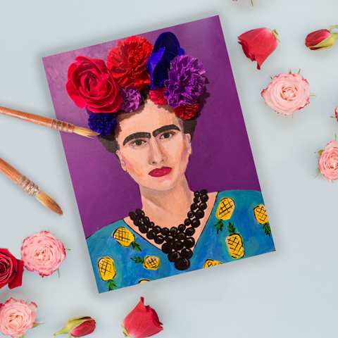Paint Frida with 3D Flowers Workshop